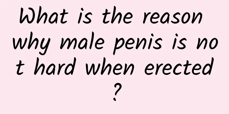 What is the reason why male penis is not hard when erected?