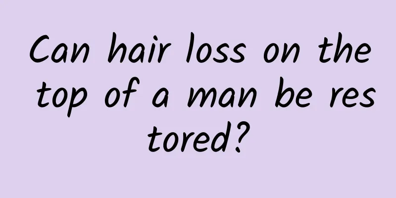 Can hair loss on the top of a man be restored?