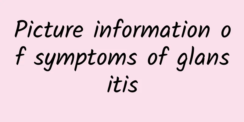 Picture information of symptoms of glansitis