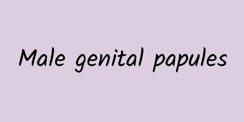 Male genital papules