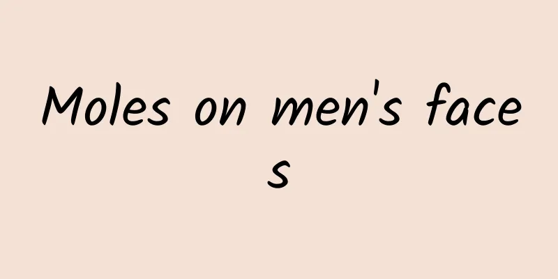 Moles on men's faces