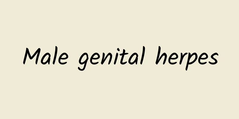 Male genital herpes