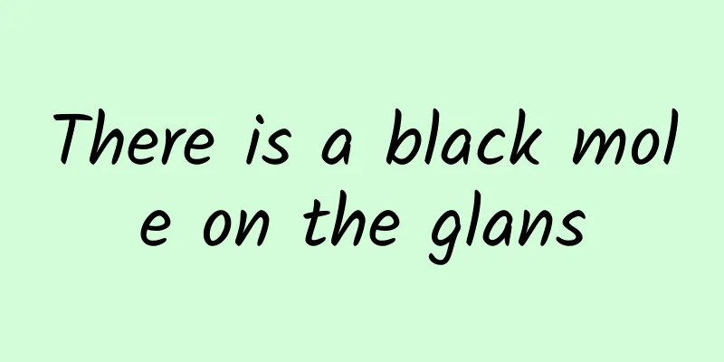 There is a black mole on the glans