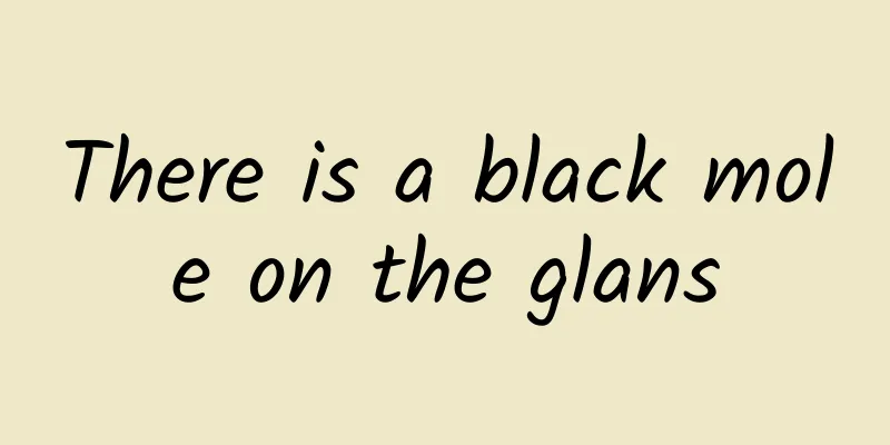 There is a black mole on the glans