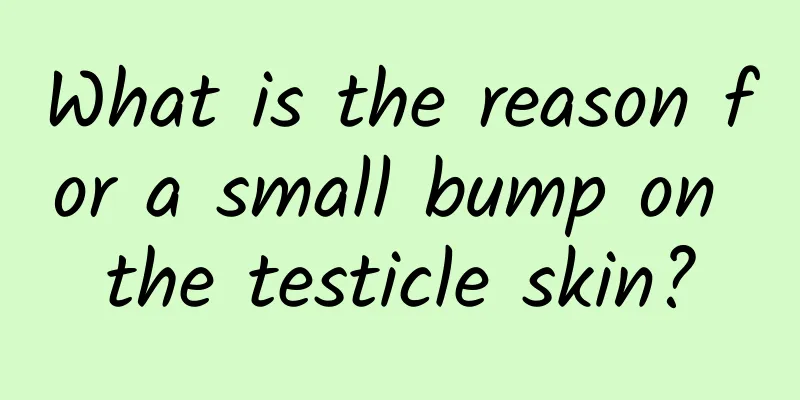 What is the reason for a small bump on the testicle skin?