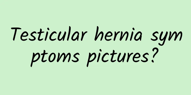 Testicular hernia symptoms pictures?