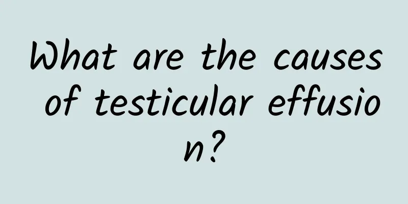 What are the causes of testicular effusion?