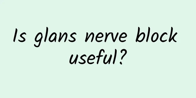 Is glans nerve block useful?