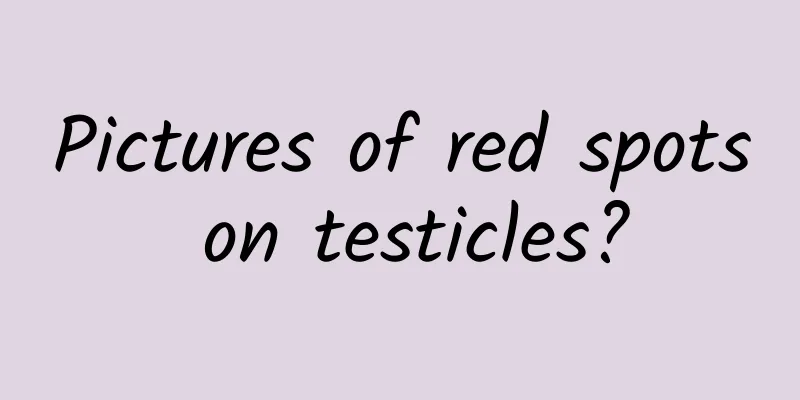 Pictures of red spots on testicles?
