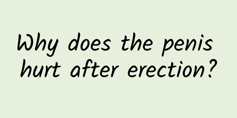 Why does the penis hurt after erection?