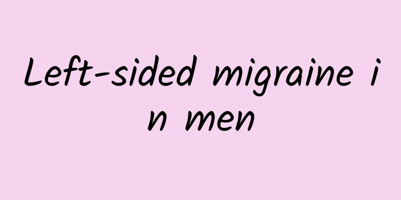 Left-sided migraine in men
