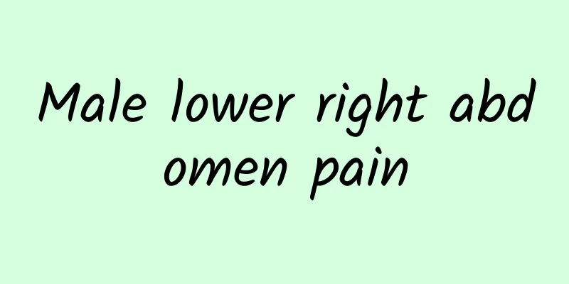 Male lower right abdomen pain