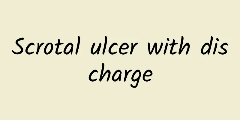 Scrotal ulcer with discharge