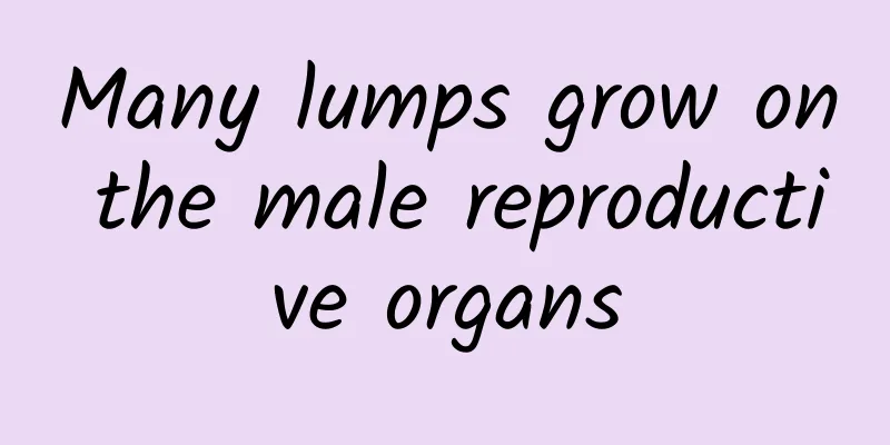 Many lumps grow on the male reproductive organs