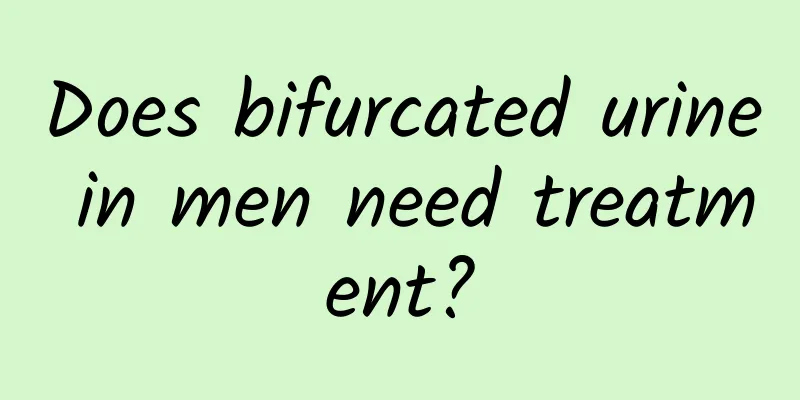 Does bifurcated urine in men need treatment?