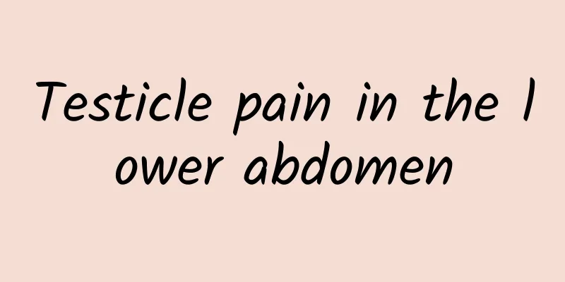 Testicle pain in the lower abdomen