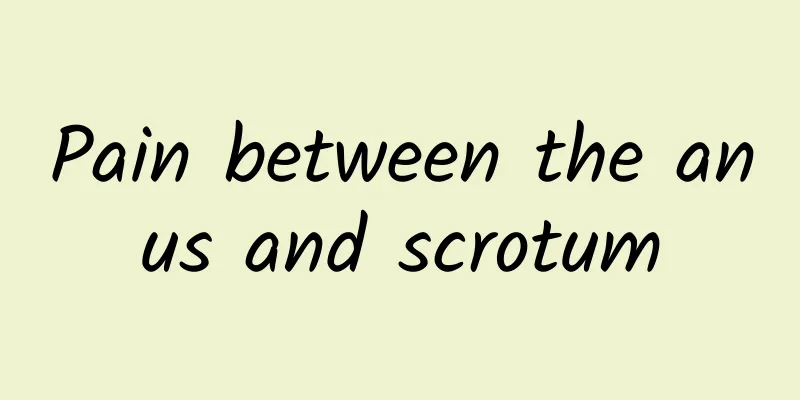 Pain between the anus and scrotum