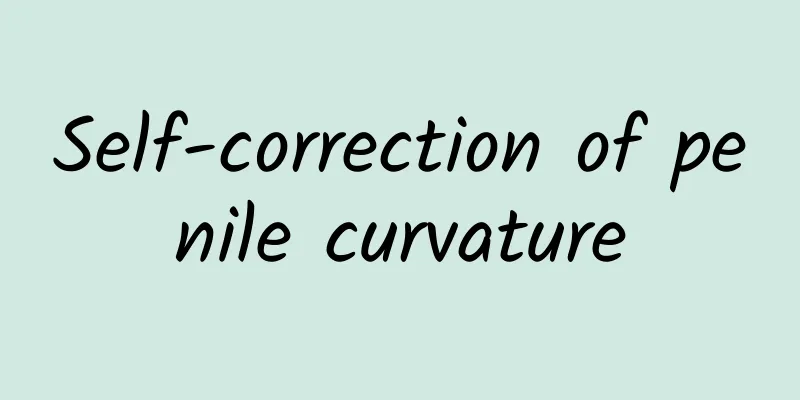 Self-correction of penile curvature