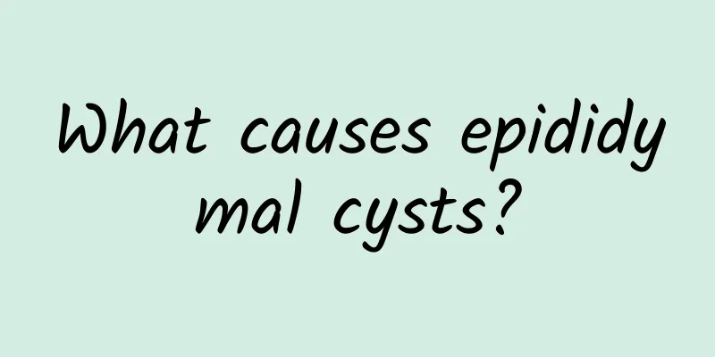 What causes epididymal cysts?