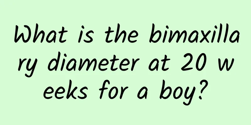 What is the bimaxillary diameter at 20 weeks for a boy?
