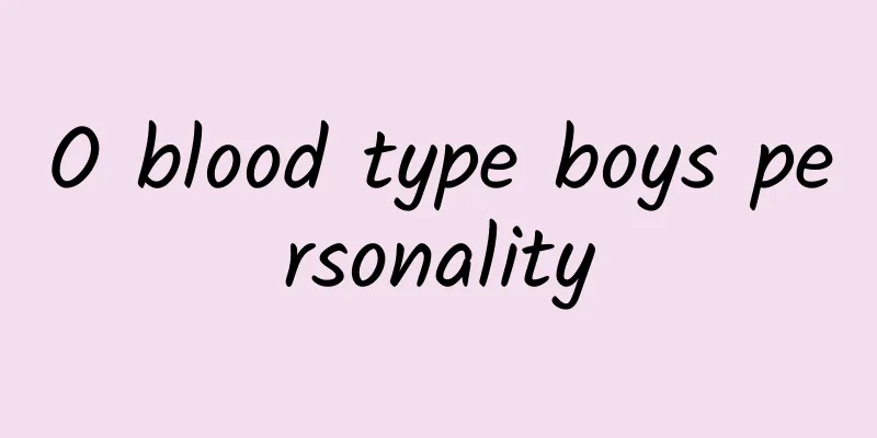O blood type boys personality