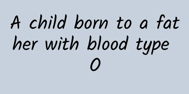 A child born to a father with blood type O