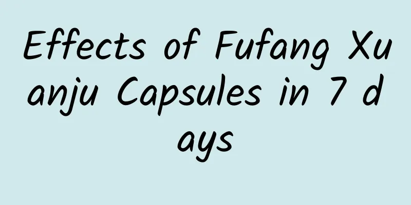 Effects of Fufang Xuanju Capsules in 7 days