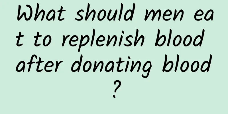 What should men eat to replenish blood after donating blood?