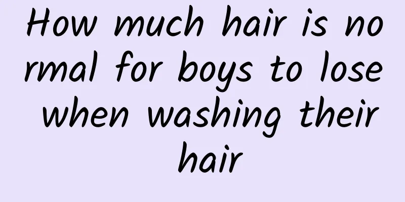 How much hair is normal for boys to lose when washing their hair