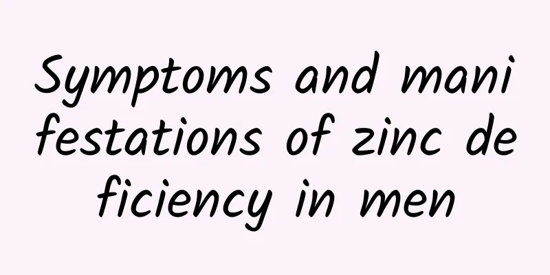 Symptoms and manifestations of zinc deficiency in men