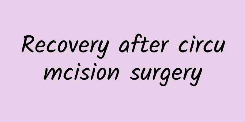 Recovery after circumcision surgery