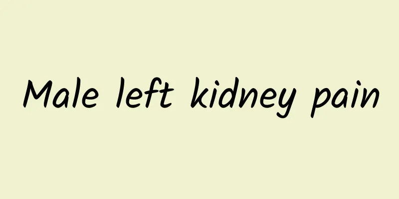 Male left kidney pain