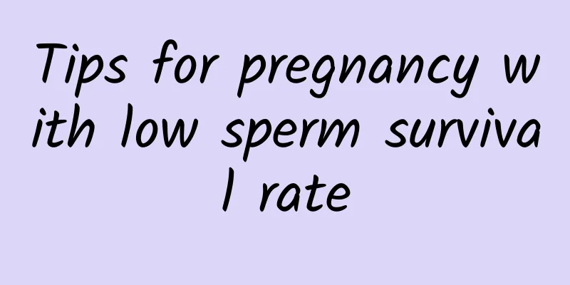 Tips for pregnancy with low sperm survival rate