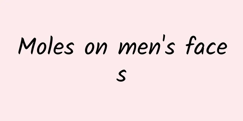 Moles on men's faces
