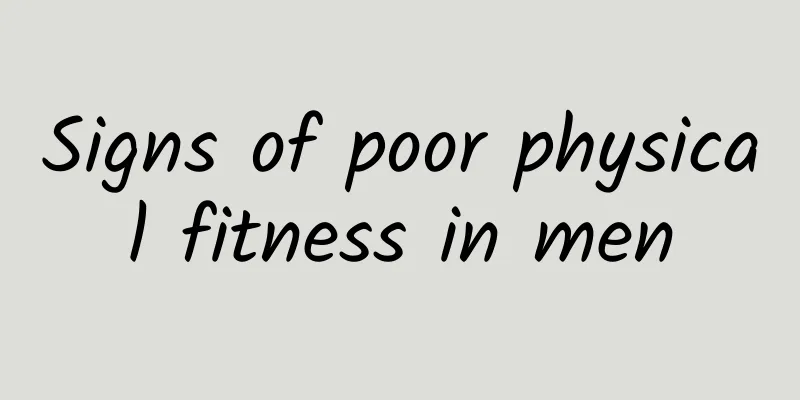 Signs of poor physical fitness in men