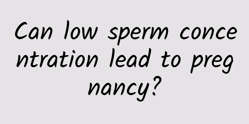 Can low sperm concentration lead to pregnancy?