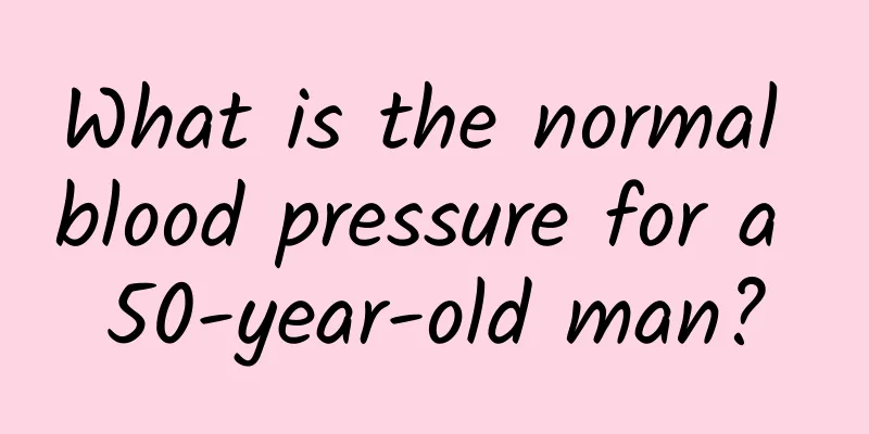 What is the normal blood pressure for a 50-year-old man?
