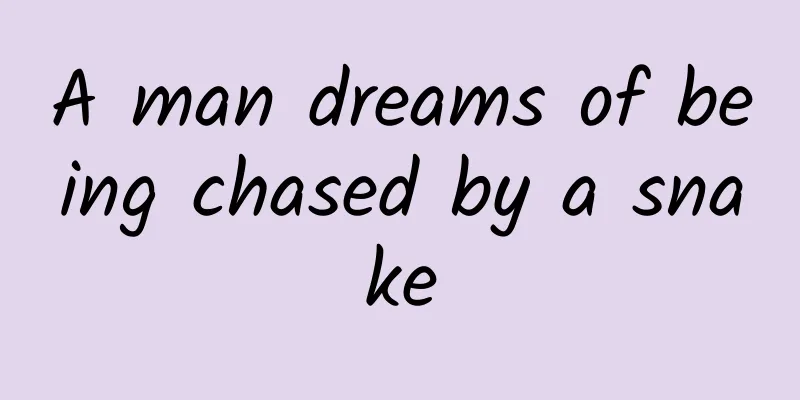 A man dreams of being chased by a snake