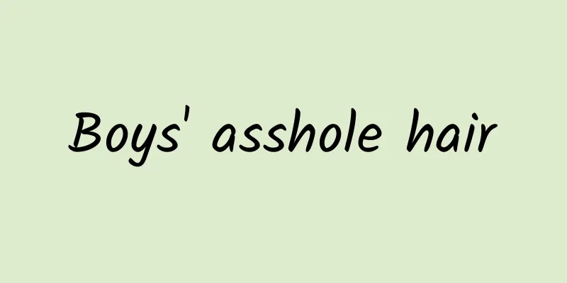 Boys' asshole hair