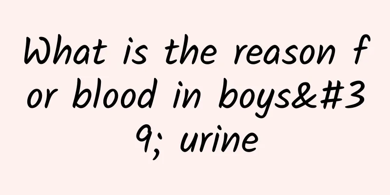 What is the reason for blood in boys' urine