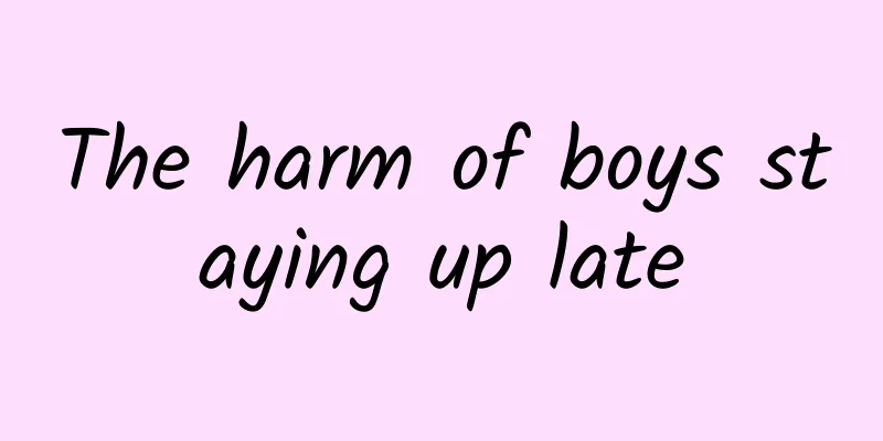 The harm of boys staying up late