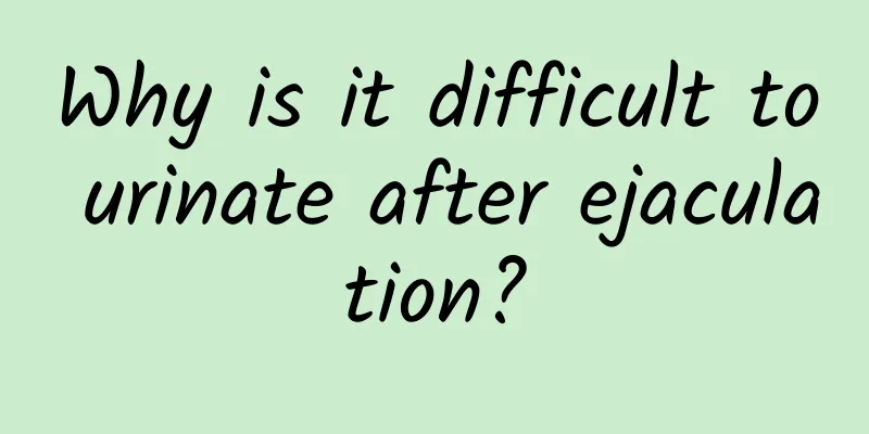 Why is it difficult to urinate after ejaculation?