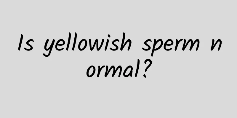Is yellowish sperm normal?
