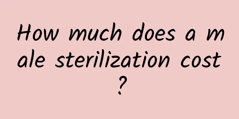 How much does a male sterilization cost?
