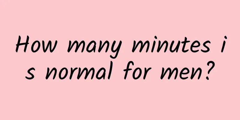 How many minutes is normal for men?