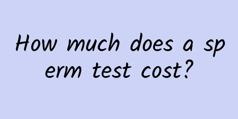 How much does a sperm test cost?