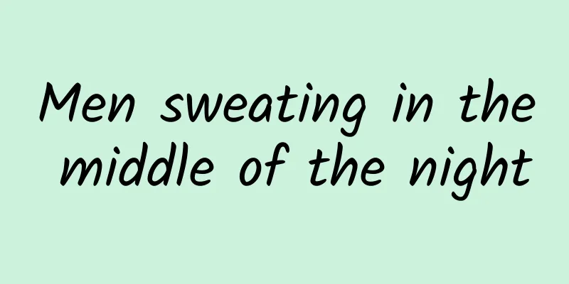 Men sweating in the middle of the night