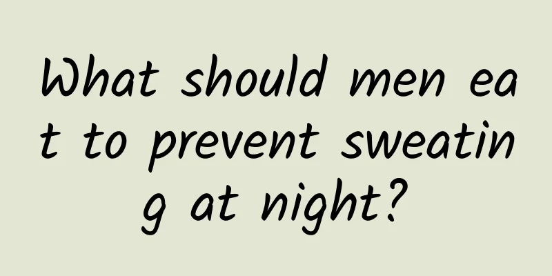 What should men eat to prevent sweating at night?