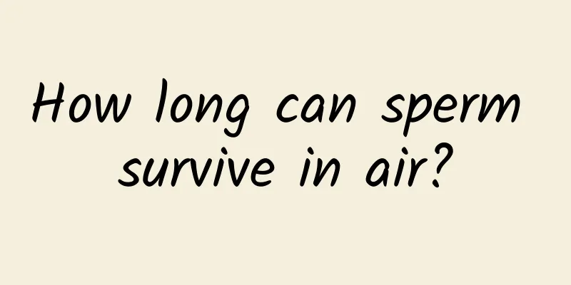 How long can sperm survive in air?