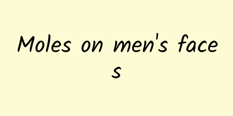 Moles on men's faces
